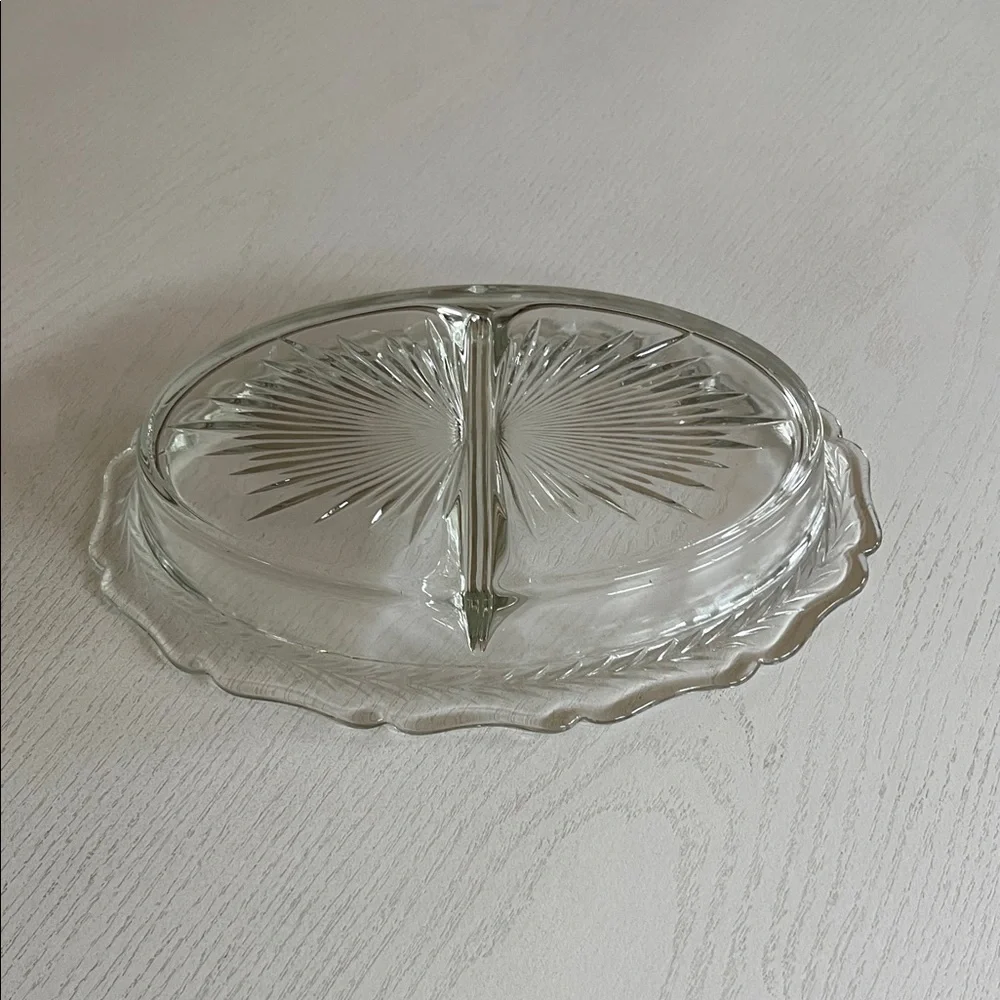Vintage Starburst Relish Serving Dish